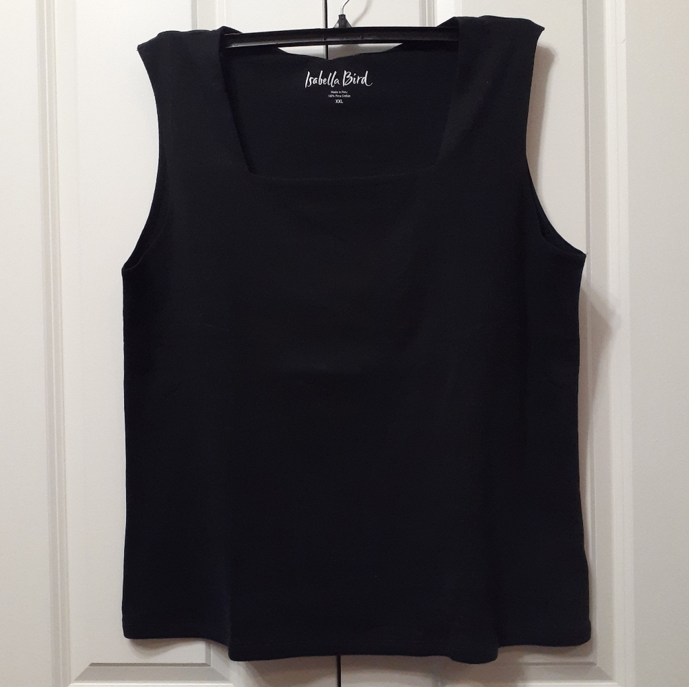 New! Isabella Bird 100% Pima Cotton Square Neck Tank, XXL